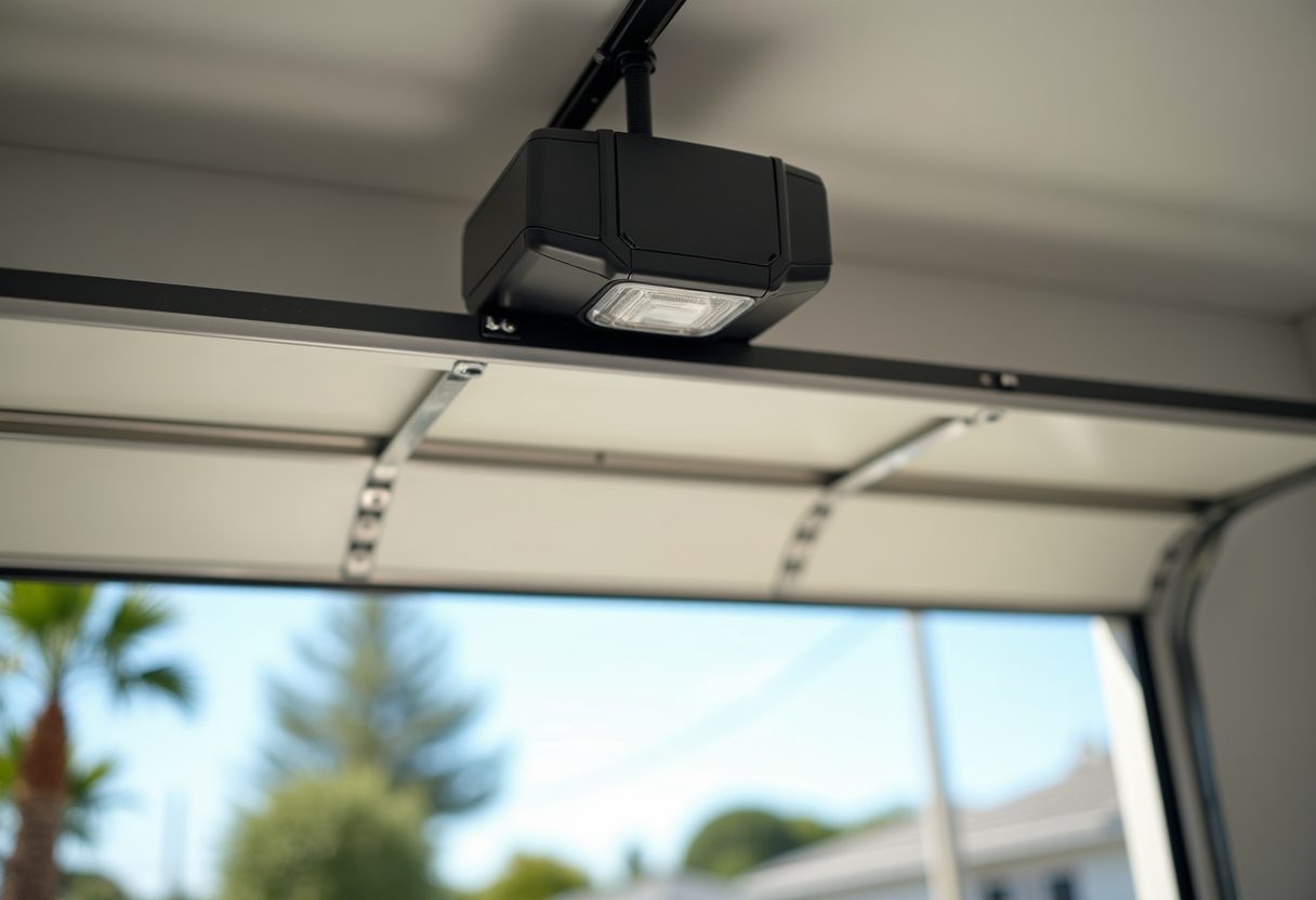 New garage door opener and rail installed — Benowa